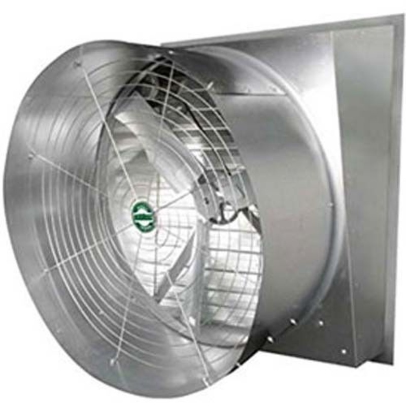 36 Cone Exhaust Fan – Slant Wall – 11,100 CFM 1/2HP 1Ph – Direct Drive 115/230V