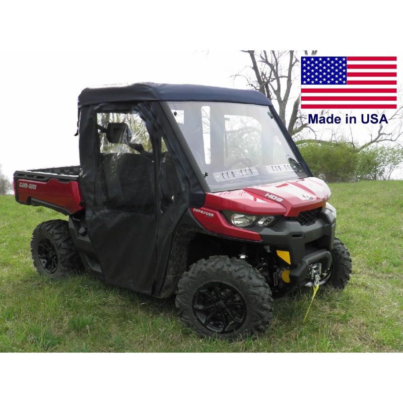 Can Am Defender Full Enclosure – HARD WINDSHIELD – Roof – Doors – Rear Window