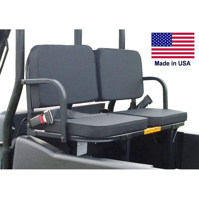 Club Car UTV REAR SEATS – 300 Lbs Capacity – Safety Belts – Commercial Duty