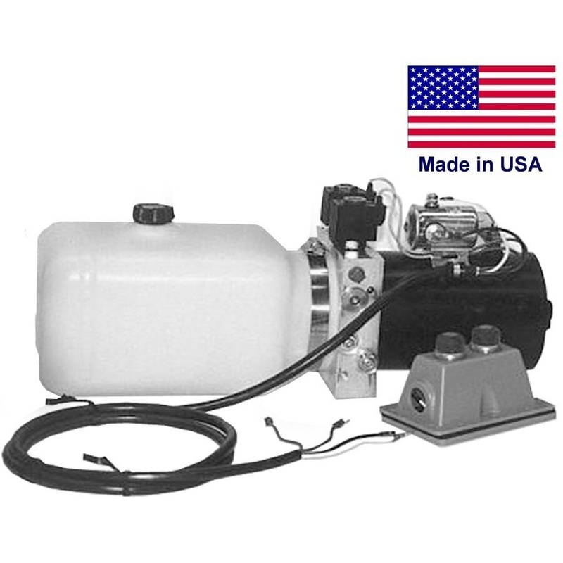 COMMERCIAL Hydraulic DC Power Unit – 4 Way Function – Side Mount – 0.86 Gal