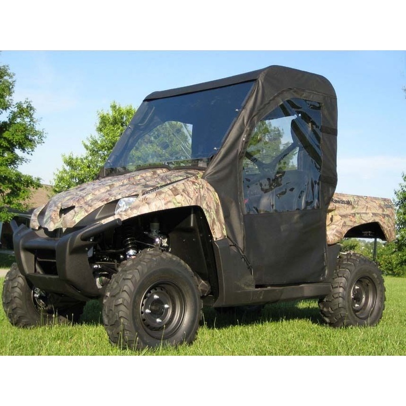 FULL ENCLOSURE for Kawasaki Teryx – HARD WINDSHIELD, ROOF, DOORS, & REAR WINDOW