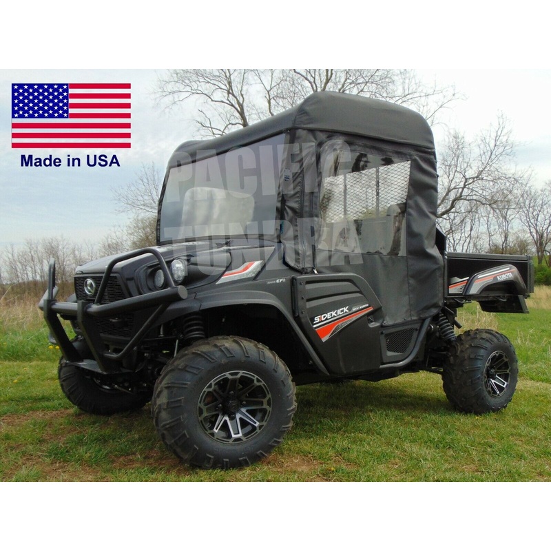 Full Enclosure for Kubota SIDEKICK XG850 – VINYL WINDSHIELD, Doors, Roof, & Rear