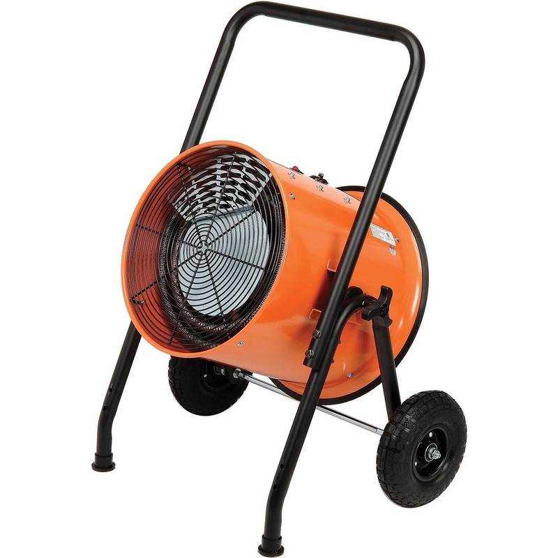 Portable Electric Heater – 480 Volts – 3 Phase – 51,180 BTU – 1,500 CFM – Floor