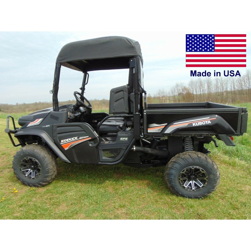 ROOF for Kubota Sidekick RTV XG850 – Canopy – Soft Top – Withstands Highway Spd