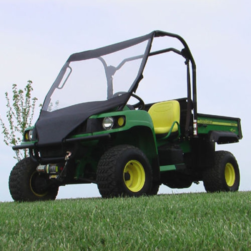Vinyl Windshield for John Deere Gator – Travels Highway Speed – No Frame