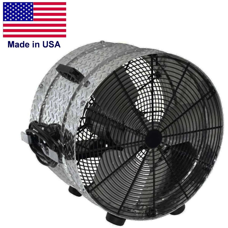 20 PORTABLE DRUM FAN – 4,760 CFM – 115 Volts – 1 Speed – DIRECT DRIVE – Floor