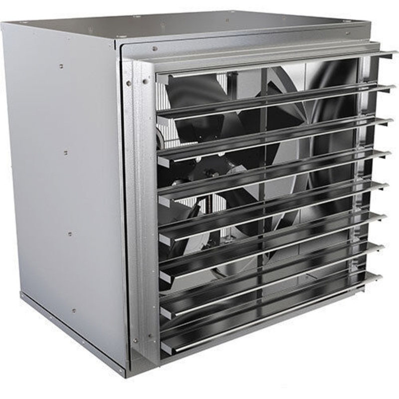 36 EXHAUST FAN – 115 Volts – 1 HP – 1 Phase – 12,395 CFM – Belt Driven –