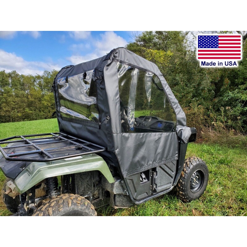 Doors and Rear Window for Honda Pioneer 500 – Soft Material – Vinyl Windows