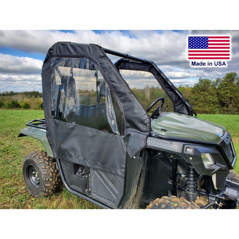 DOORS for Honda Pioneer 500 – Soft Material – Vinyl Windows – Withstands Hwy Spd