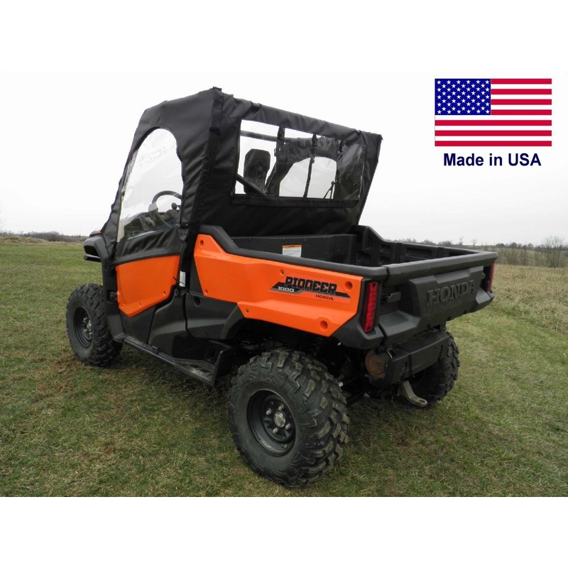 DOORS & REAR WINDOW for Honda Pioneer 700 / 1000 – Soft Material – Vinyl Windows
