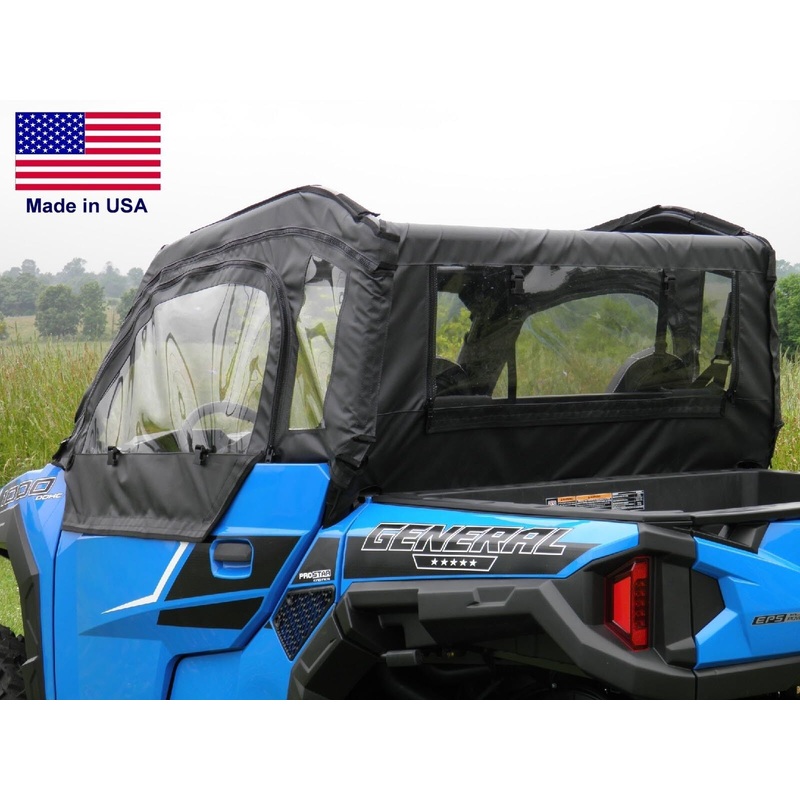 DOORS & REAR WINDOW for Polaris General -Soft Material – Withstands Hwy Speed