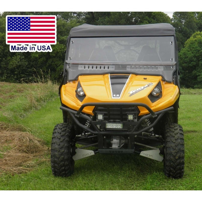 HALF ENCLOSURE for Kawasaki Teryx 4 – HARD WINDSHIELD – ROOF – REAR WINDOW