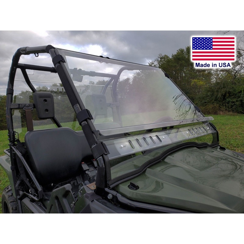 HARD WINDSHIELD for Honda Pioneer 500 – Polycarbonate – Withstands Highway Speed