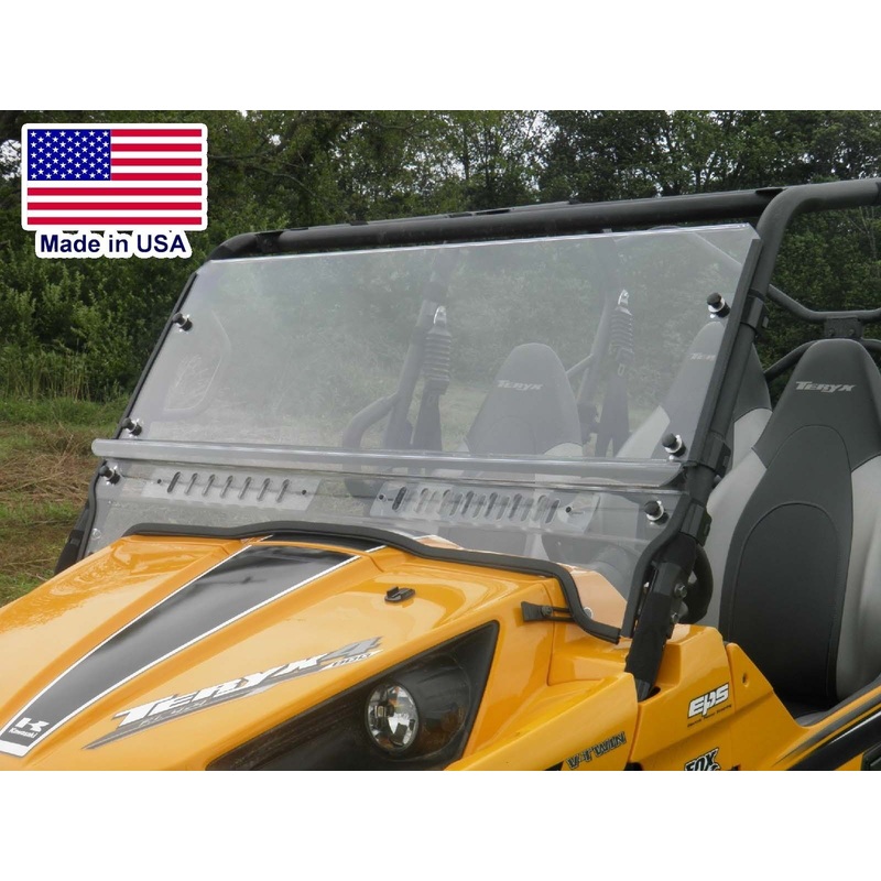 HARD WINDSHIELD for Kawasaki Teryx 4 – Travels Highway Speeds – Polycarbonate
