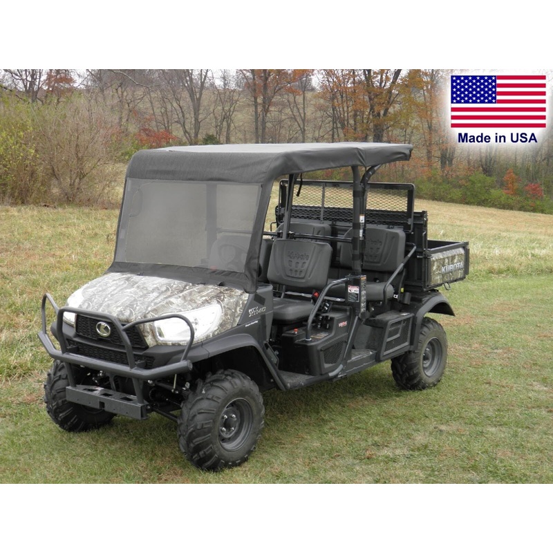 Kubota RTV X1140 VINYL WINDSHIELD & ROOF COMBO – Soft – Withstands Hwy Speeds