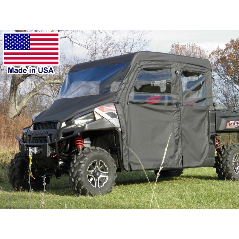 Polaris Crew Full Enclosure – VINYL WINDSHIELD, ROOF, DOORS, & REAR WINDOW