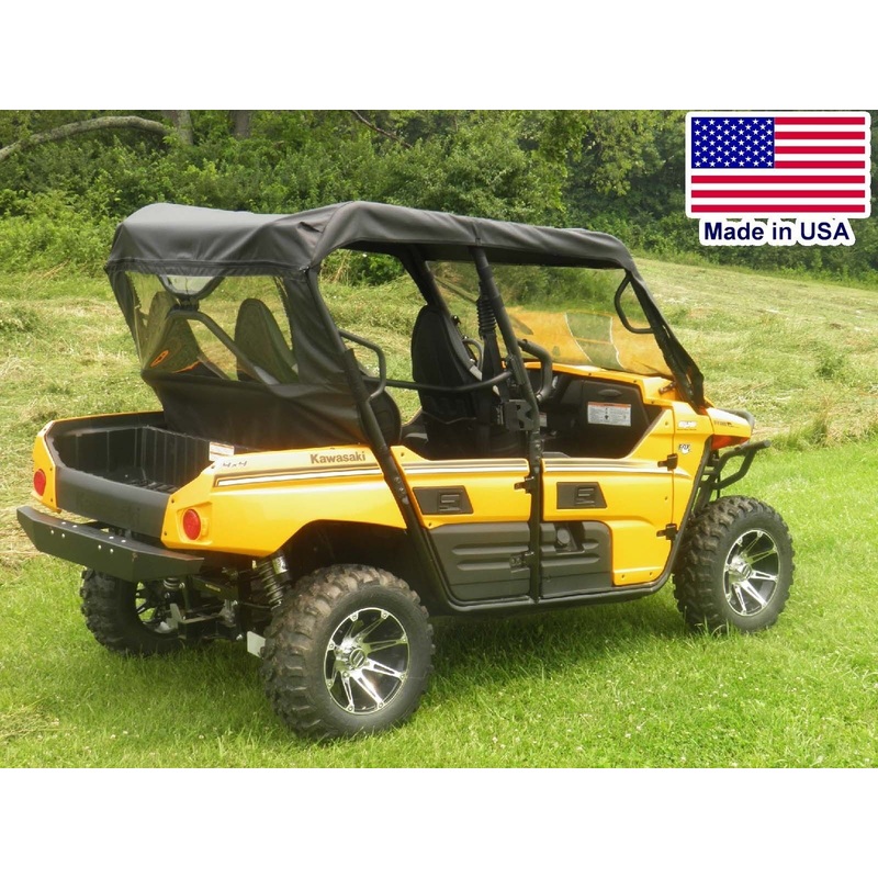 REAR WINDOW and ROOF for Kawasaki Teryx 4 – Puncture Proof – Soft Acrylic Top