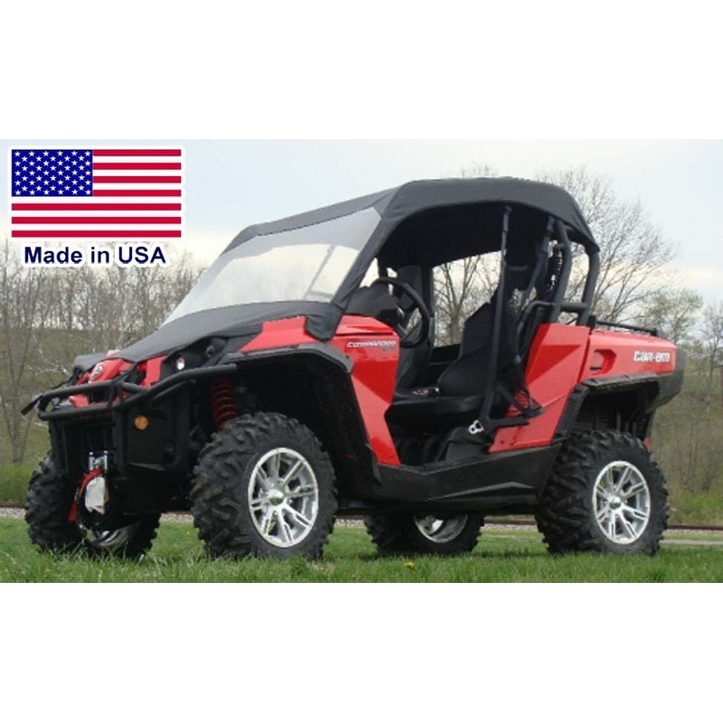 VINYL WINDSHIELD and ROOF for Can Am Commander – Soft Material