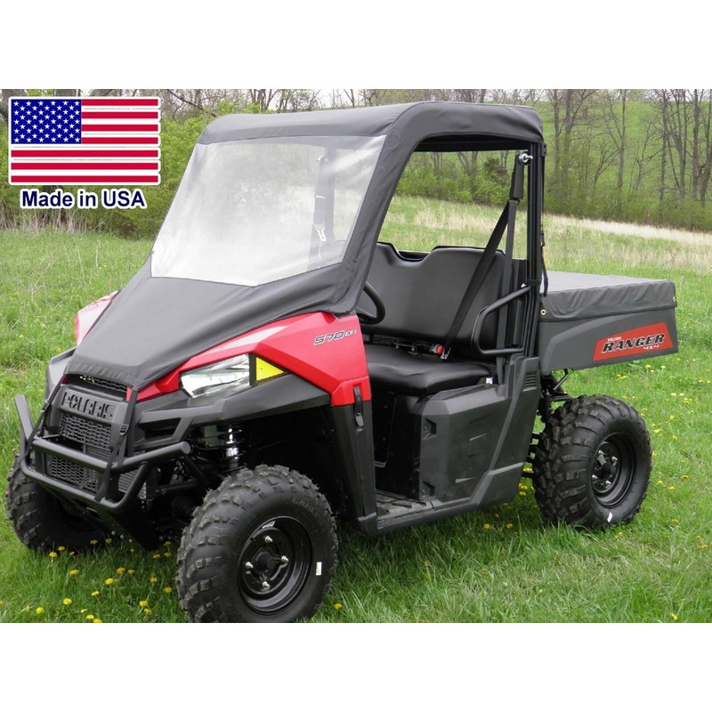 Vinyl Windshield & Roof for Polaris Ranger 570 Mid Size – Canopy – Commercial