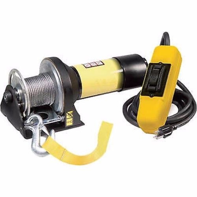 WINCH – 110V AC Powered -1,500 Lb Cap –  35 Ft Cable