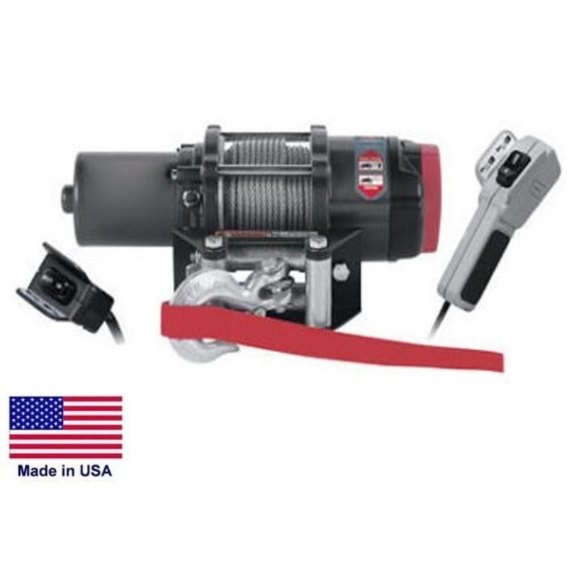 WINCH – Heavy Duty – 12 Volt DC – .9 Hp – 3,000 Lb Cap 50 Ft of 3/16 Wire Rope