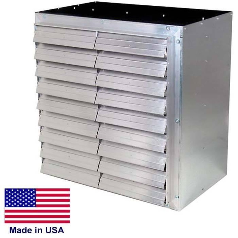 36 Wall Exhaust Fan – 11,400 CFM – 230 Volts – 1 Phase – Belt Driven – Shutter