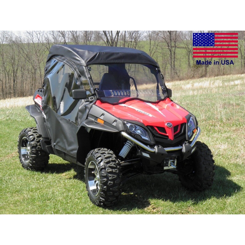 Full Enclosure for ZForce 500/800/1000 – HARD WINDSHIELD, Doors, Roof, & Rear