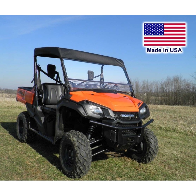 HONDA PIONEER Half Enclosure – HARD WINDSHIELD – SOFT ROOF & SOFT REAR WINDOW