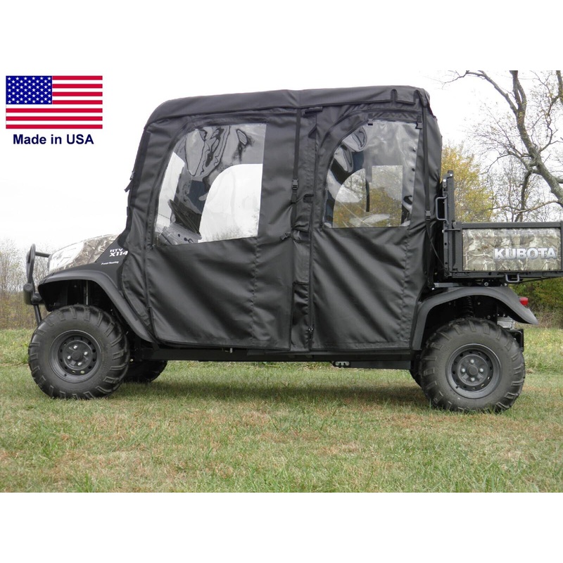 Kawasaki Pro FXT DXT Enclosure for EXISTING WINDSHIELD – Roof, Door, Rear Window