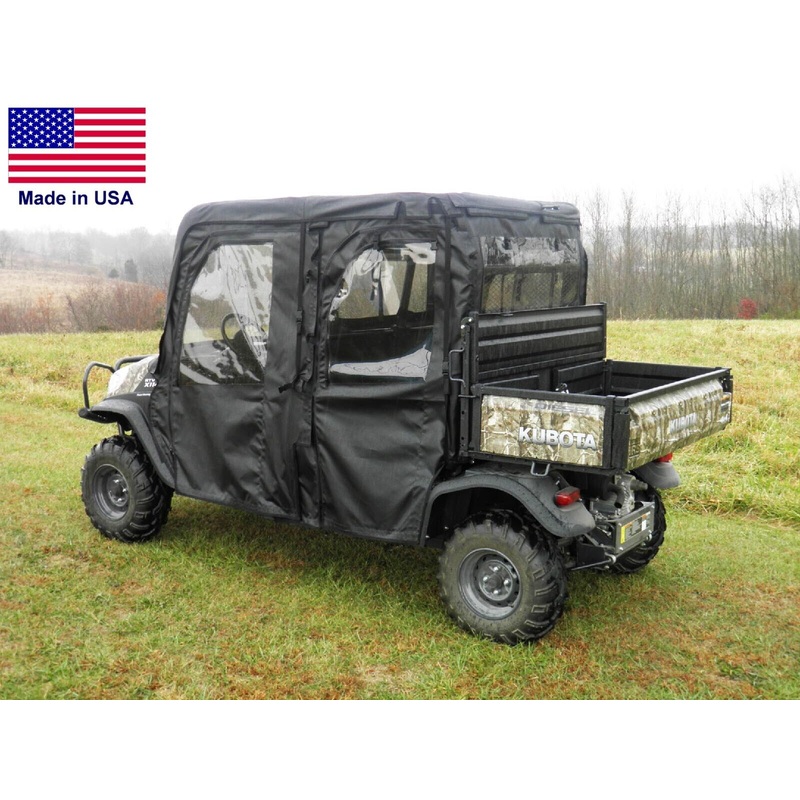 Kawasaki Pro FXT DXT Full Enclosure – VINYL WINDSHIELD, DOORS, ROOF, REAR WINDOW