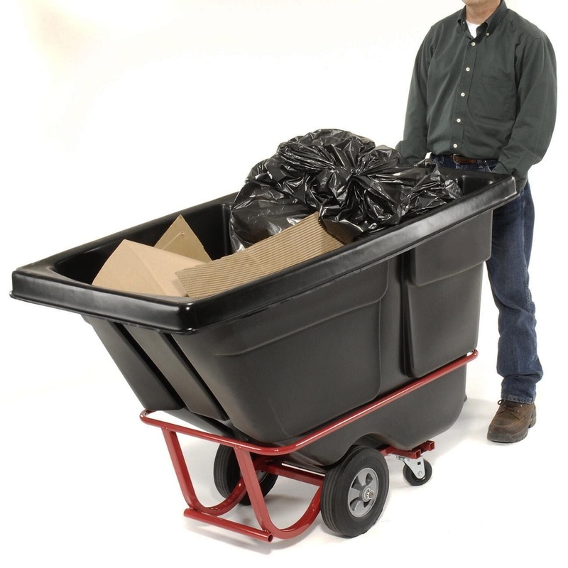 Tilt TRASH BIN – 850 lbs Capacity – 1/2 Cubic Yard – Portable – Waste – Garbage