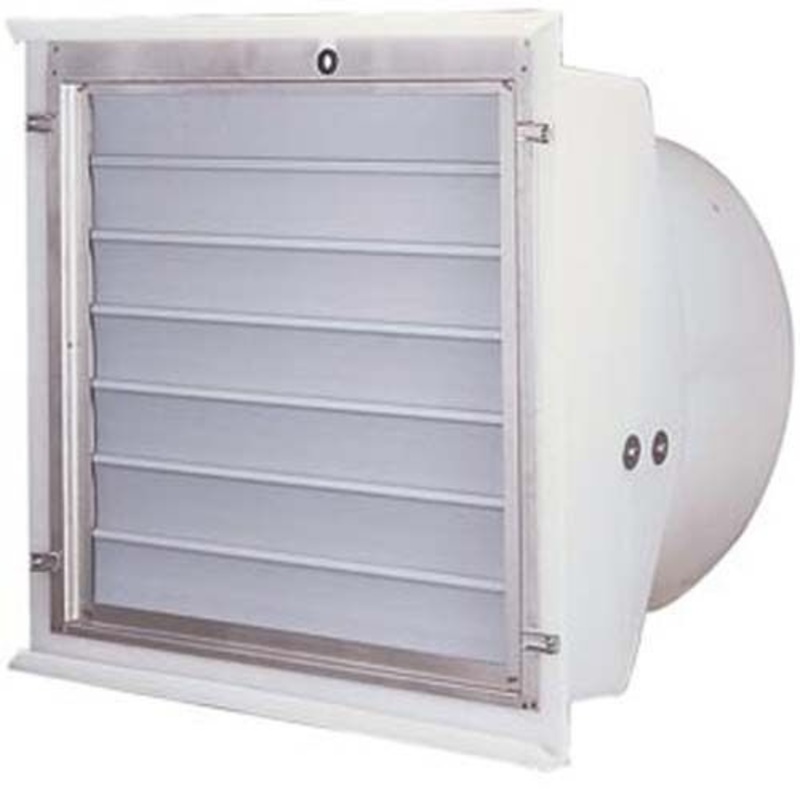 16 Exhaust Fan – Plastic Flush Mount – 1/4 HP – 2.6/1.3 Amps – 2,600 CFM