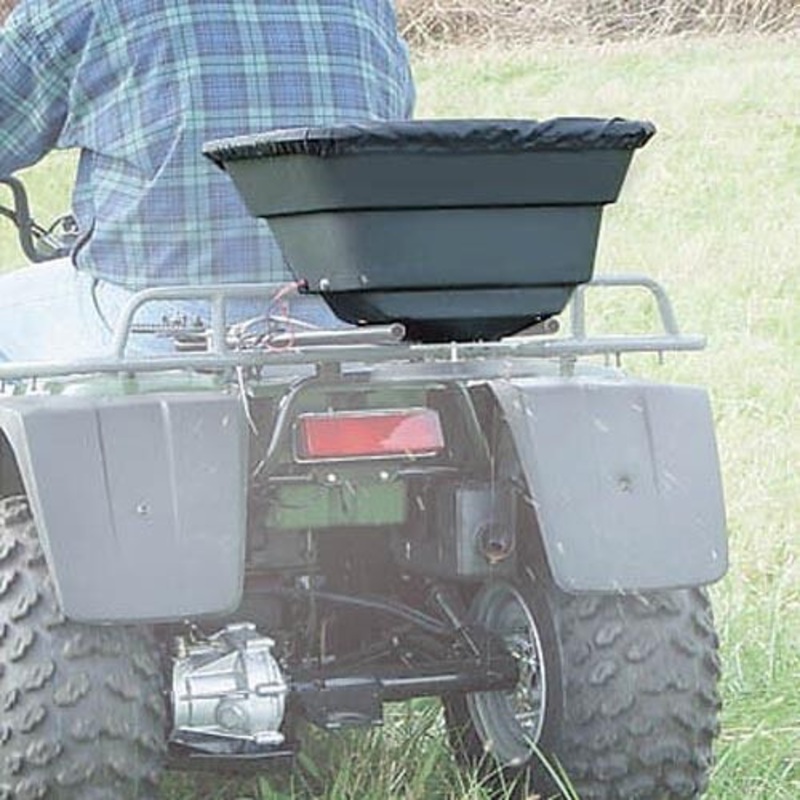 ATV Broadcast Spreader  – 12 Volts – 80 Lbs Capacity – Seed and Fertilizer