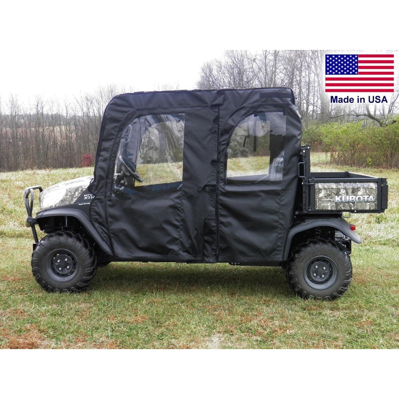 DOORS for Kubota RTV X1140  – Soft Material – Vinyl Windows – Withstands Hwy Spd
