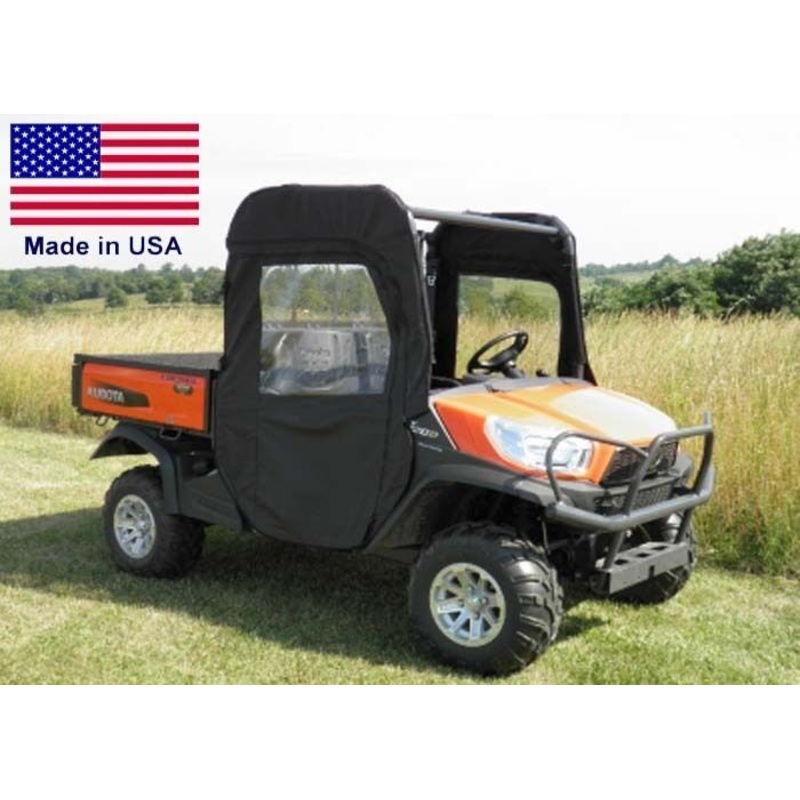 DOORS & REAR WINDOW for Kubota RTV X1120D / X900 – Soft – Puncture Proof