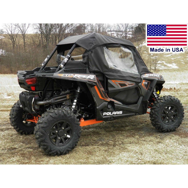 DOORS & REAR WINDOW for Polaris RZR 1000 – Soft Material – Vinyl Windows
