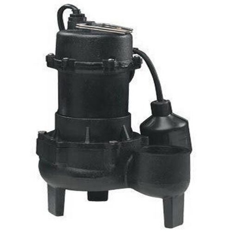 Electric SEWAGE EJECTOR PUMP Submersible – 5,700 GPH – 115V – 1/2Hp – 2 Ports