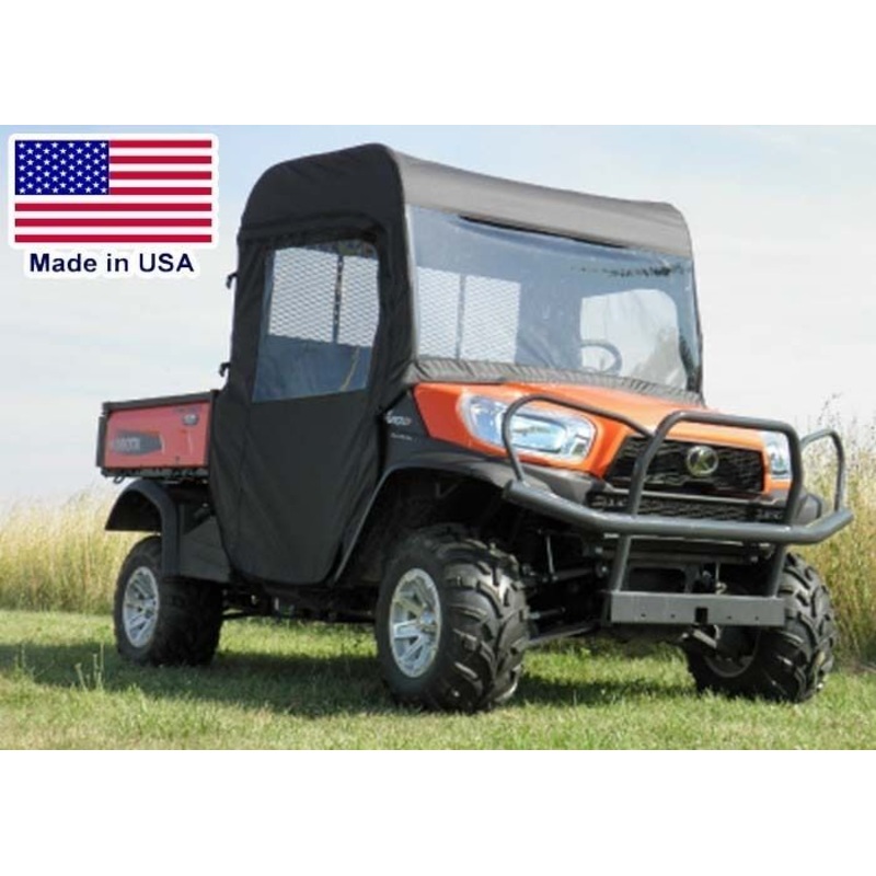 Full Enclosure for Kubota RTV X1120D X900 – Vinyl Windshield, Doors, Roof, Rear