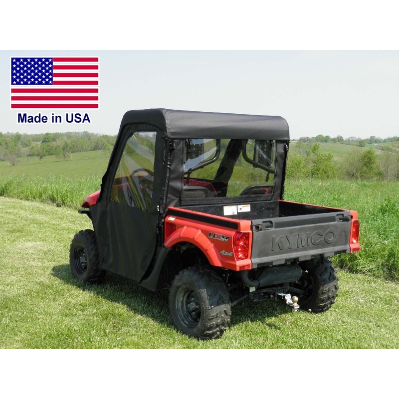 FULL Enclosure for Kymco 500 / 700 – HARD WINDSHIELD, Roof, Doors, & Rear Window