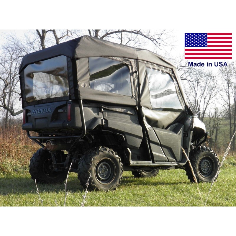 Honda 700-4 Full Enclosure – HARD WINDSHIELD, Doors, Rear Window, & Roof – Soft