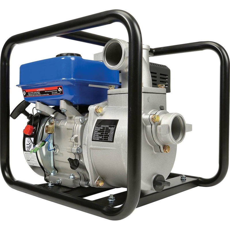 Portable WATER PUMP – 2 In and Out – 158 GPM – 7 HP – Gas Engine – 92 ft Head