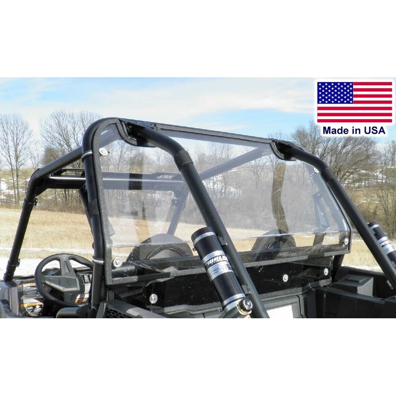 Rear Hard Window for Polaris RZR 1000 – Withstands Highway Speed – Polycarbonate