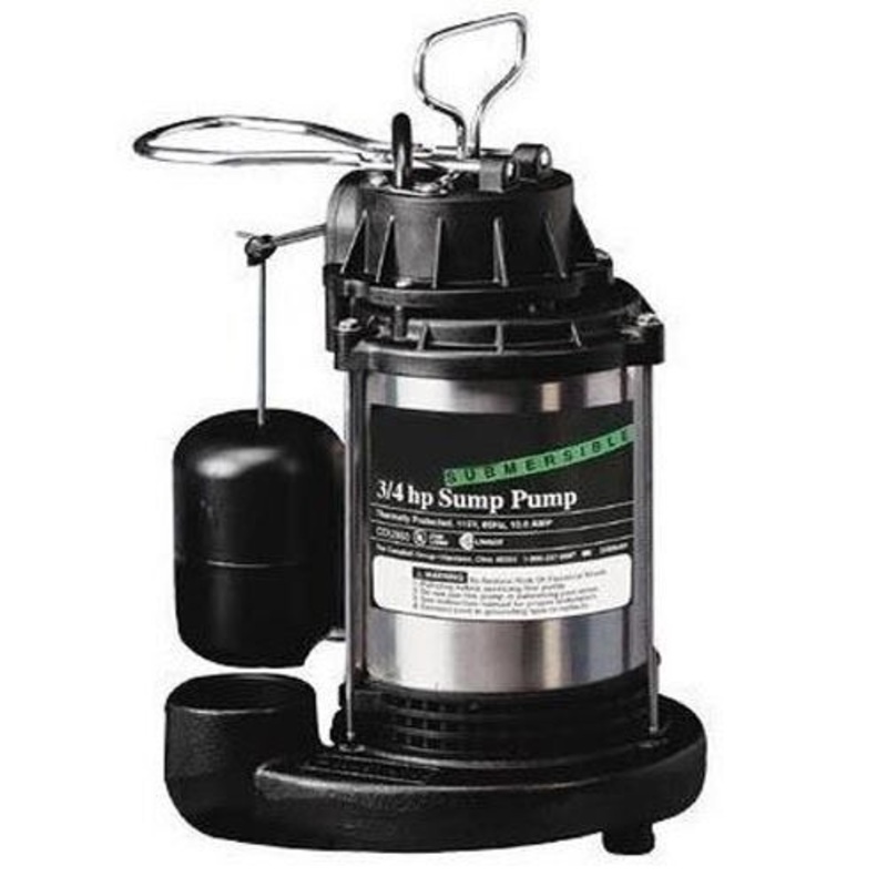 SUMP PUMP Submersible – Electric – 4,300 GPH – Premium Oil-Filled 3/4 Hp Motor