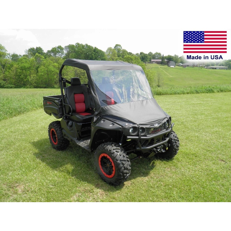 VINYL WINDSHIELD & ROOF COMBO for Mahindra mPACT XTV 750 1000 – Soft Top