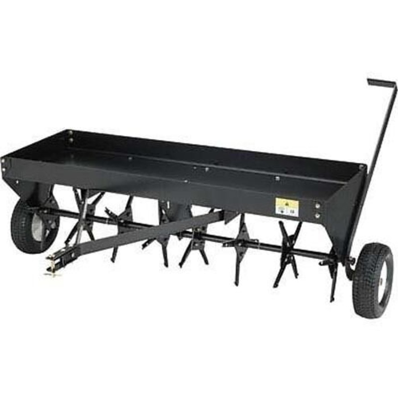 48 Plug Aerator – 32 Spikes – 3 Penetration Depth – 200 lbs Cap – Steel Tines