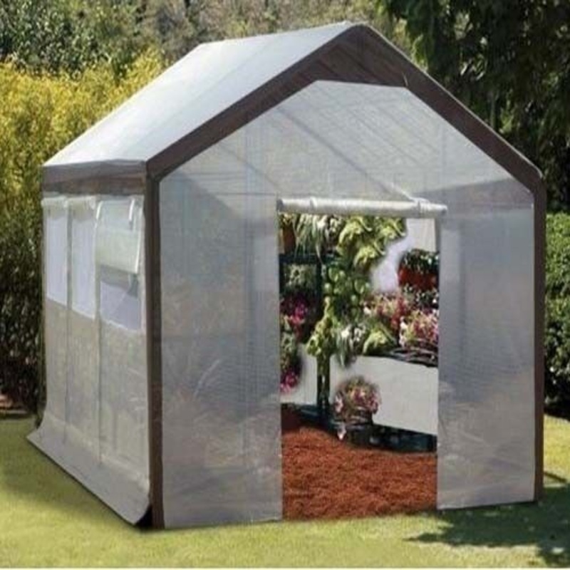 8′ W x 10′ L x 8′ H – Greenhouse – STEEL FRAME – Built in Vents – Walk In