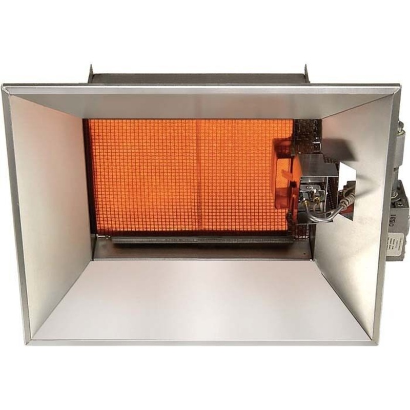 Ceramic Infrared NATURAL GAS Heater – 30,000 BTU – 1,500 Sq Ft – Direct Spark