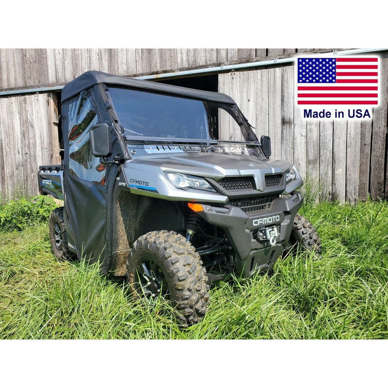Full Enclosure for CF Moto UForce 1000 – HARD WINDSHIELD, Doors, Roof, & Rear