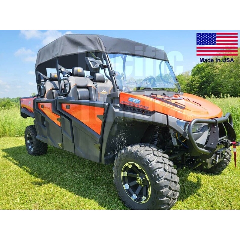 HALF Enclosure for Intimidator 6 GC1K – HARD WINDSHIELD – Roof – Rear Window