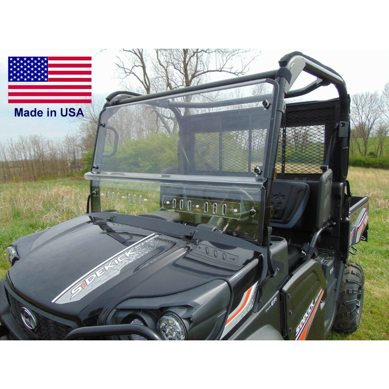 HARD WINDSHIELD for Kubota Sidekick RTV XG850 – Polycarbonate – Commercial